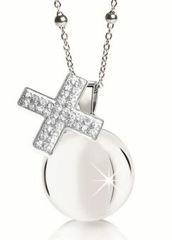 Harmony Ball white crystal cross 