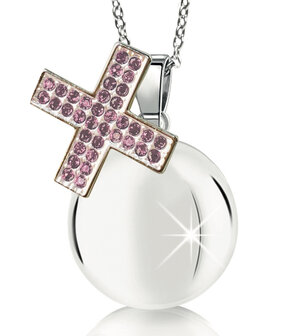 Harmony Ball pink crystal cross 