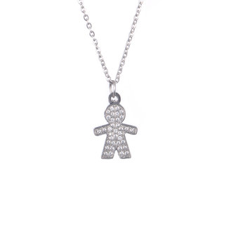 Crystal baby boy necklace (New November 2019)