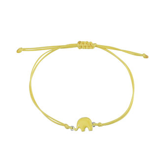 MAMIJUX - Yellow Enamelled elephant bracelet