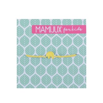 MAMIJUX - Yellow Enamelled elephant bracelet