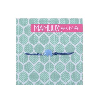 MAMIJUX - Blue Enamelled elephant bracelet