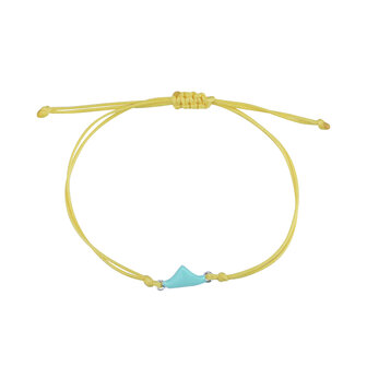MAMIJUX - Light Green Enamelled boat bracelet
