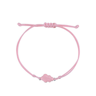 MAMIJUX - Pink Enamelled cloud bracelet