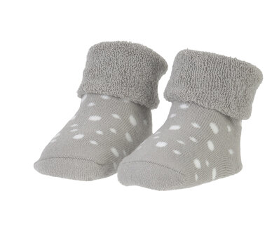 Organic Socks Grey with Dots