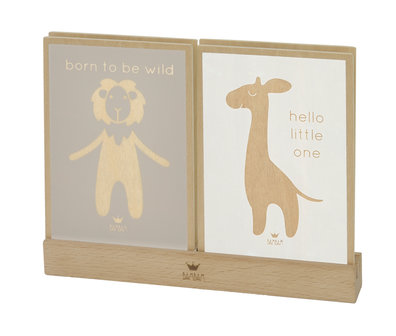 FSC Wooden Postcards (incl. FSC wooden stand)