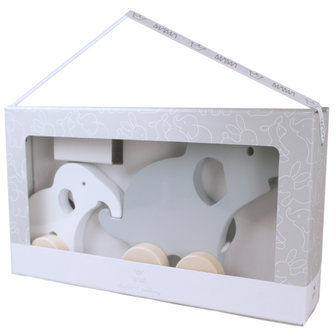 Wooden Elephant Pulltoy in Giftbox