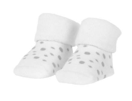 Organic Socks White with Dots