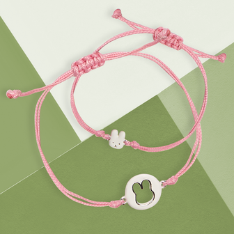 White Enamelled rabbit bracelet MOM&amp;KID ( New Winter 2020 )