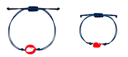 MAMIJUX - Red Enamelled whale bracelet  MOM&amp;KID