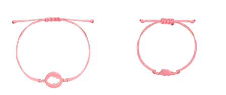 Pink Enamelled cloud bracelet MOM&amp;KID ( New Winter 2020 )