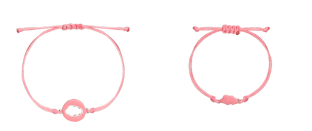 MAMIJUX - Pink Enamelled cloud bracelet MOM&amp;KID