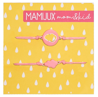 Pink Enamelled cloud bracelet MOM&amp;KID ( New Winter 2020 )