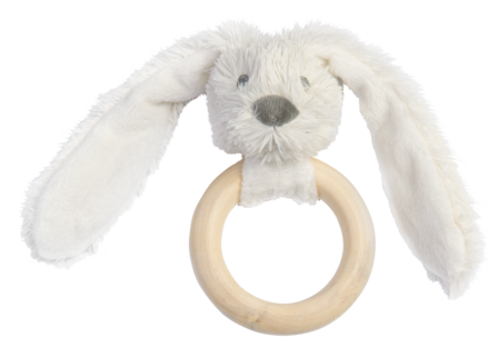 Ivory Rabbit Richie FSC Wooden Teething Ring