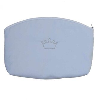 Blue toilette bag - crown