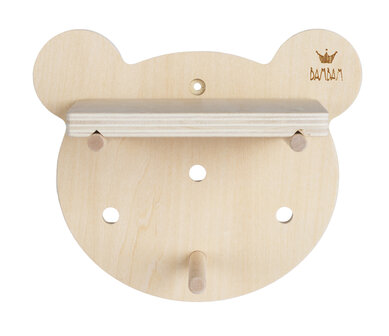 Eco Fiendly Wooden Bear Pegboard (small)