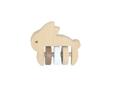 Eco Friendly Wooden Rabbit Rattle