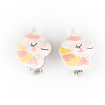 Busy Lizzie - Earrings clips - Unicorn