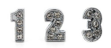 Number 8mm - Rhinestones 9