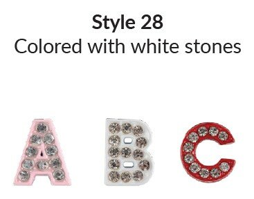 AB - 6mm U Colored w. White Stones