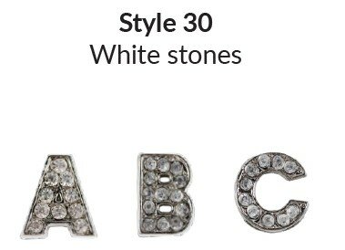 AB - 6mm J w. White Stones