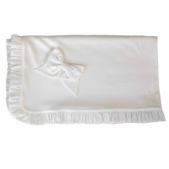 Pure cotton blanket ivory 77x92cm