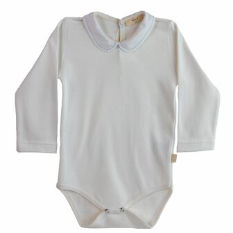Body white, blue stiches 6m