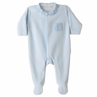 Velours blue vichy pyama 1m