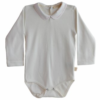 Body white, pink stiches 6m