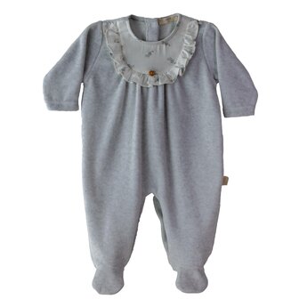 Velours grey pyama little rabbit 1m
