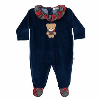 Velours navy pyama Holiday 1m