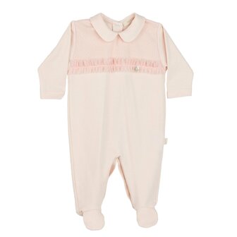Cotton peach babygrow Meadow 1m