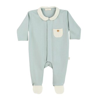 Cotton babygrow pastel bluel 1m