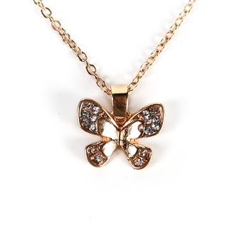 BL - Necklace - Butterfly - Strass