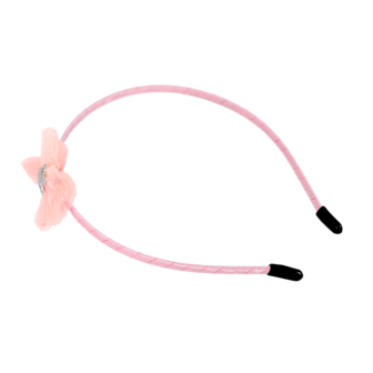 BL - Head Band - Bow - Powder Pink