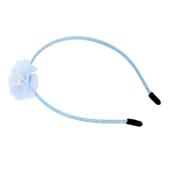 BL - Head Band - Flower - Light Blue