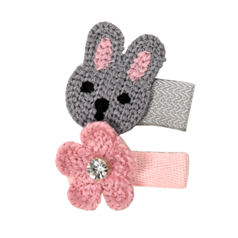 BL - Hair Clips - Rabbit Flower