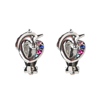 BL - Clip earrings - Unicorn Heart