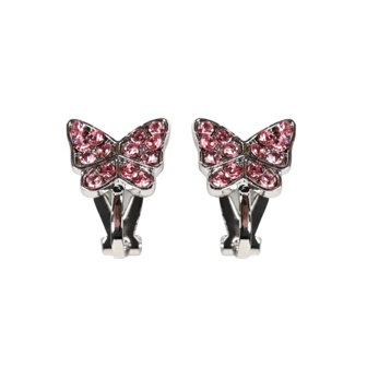 BL - Clip earrings - Butterfly Rhinestone