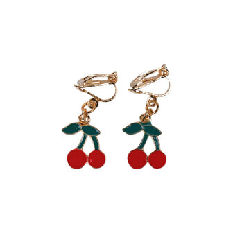BL - Earring clips - Pendent cherry