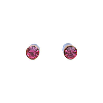 BL - Earring - Pink diamonds