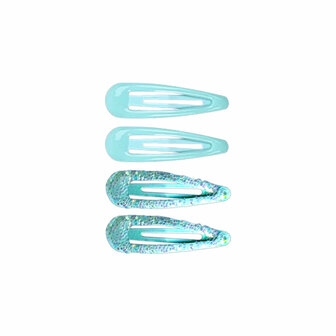 BL - Barrette - Glitter/plain - Mint