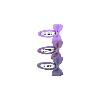 BL - Barrette - Purple - 3pack