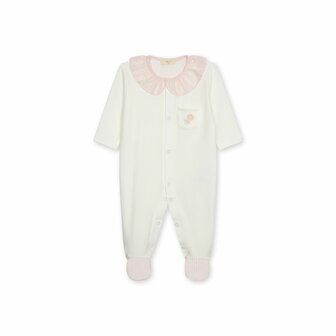 Cotton babygrow Nursery pink detail - 1m