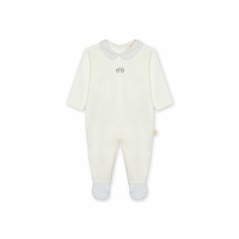 Cotton babygrow Nursery blue detail - 1m