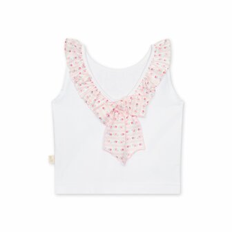 Denim t-shirt - flower detail 12m