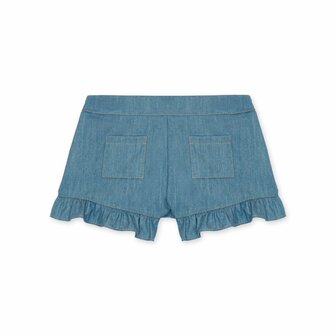 Short Denim frilly 12m