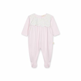 Cotton babygrow pink bloom - 1m