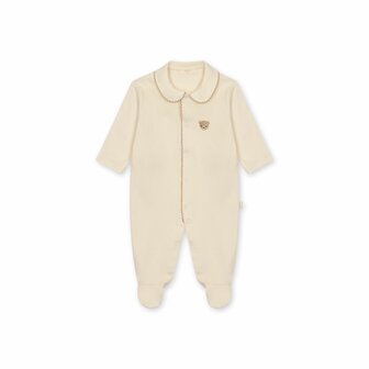 Beige cotton babygrow bear - 1m