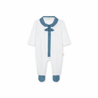 cotton babygrow denim with bow - 1m